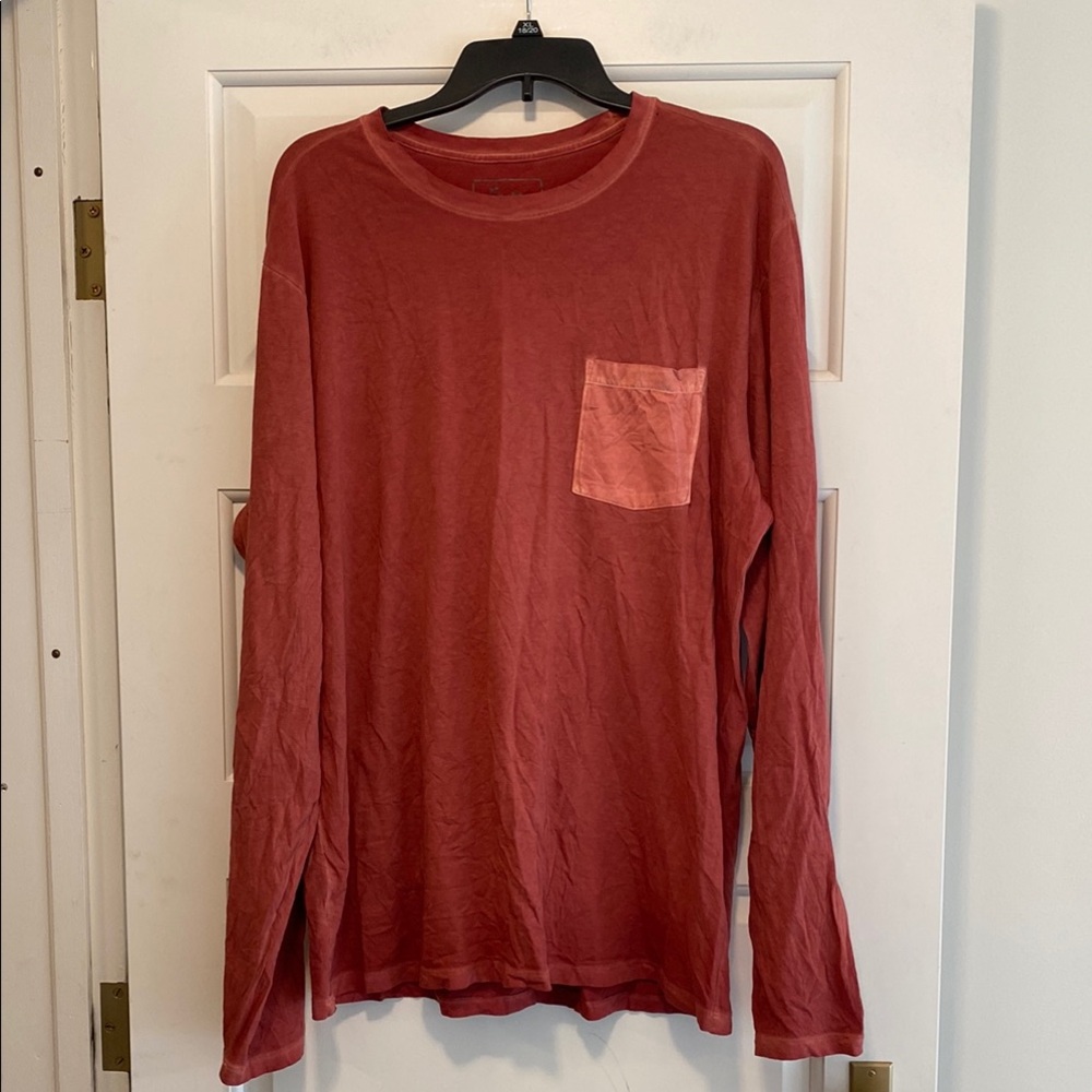 Men's Red Long Sleeve Shirt